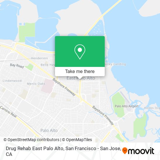 Mapa de Drug Rehab East Palo Alto