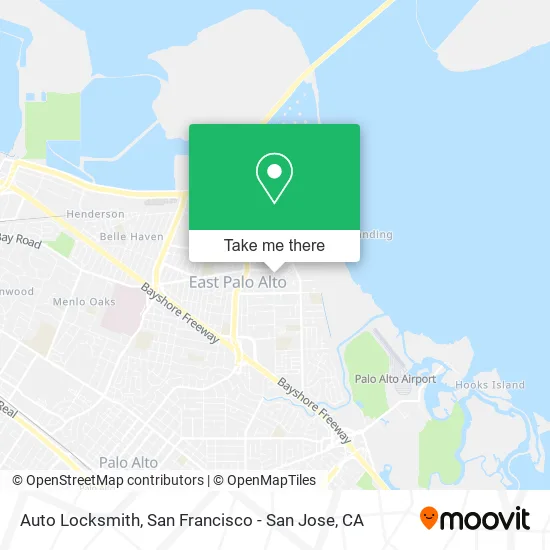 Mapa de Auto Locksmith