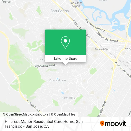 Mapa de Hillcrest Manor Residential Care Home
