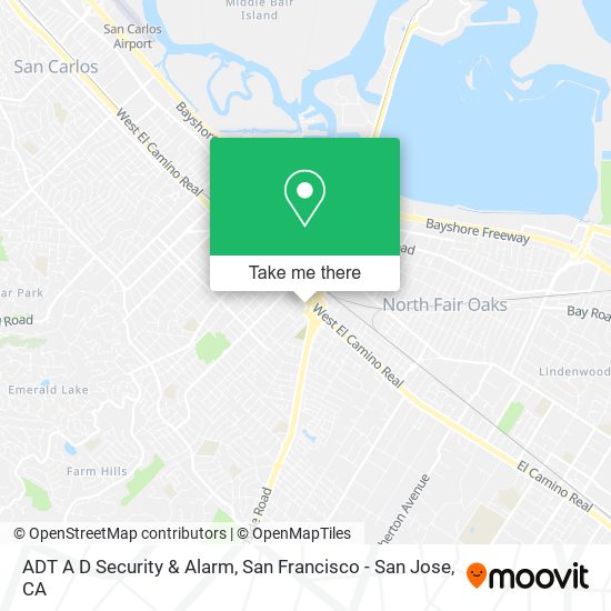 ADT A D Security & Alarm map
