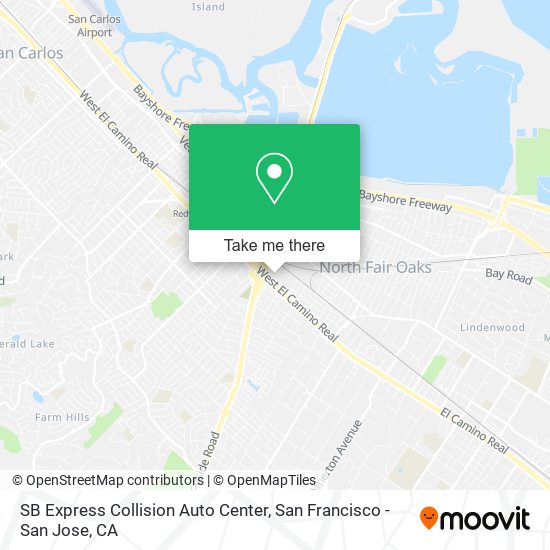 Mapa de SB Express Collision Auto Center
