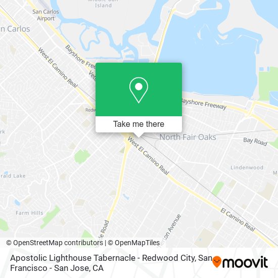 Mapa de Apostolic Lighthouse Tabernacle - Redwood City