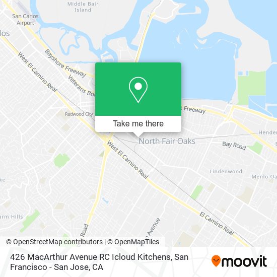 Mapa de 426 MacArthur Avenue RC Icloud Kitchens