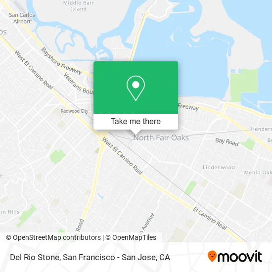 Del Rio Stone map