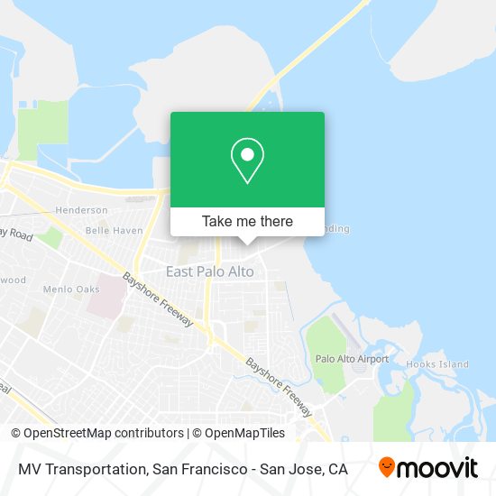 Mapa de MV Transportation