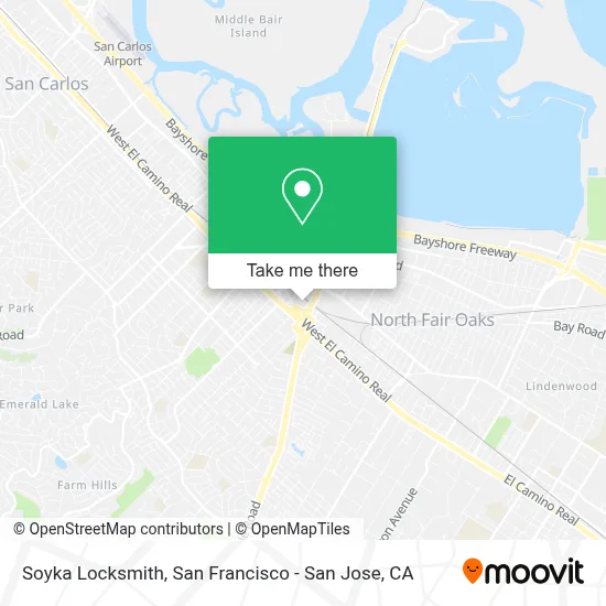 Soyka Locksmith map
