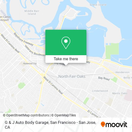 Mapa de G & J Auto Body Garage