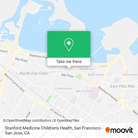 Stanford Medicine Children's Health map