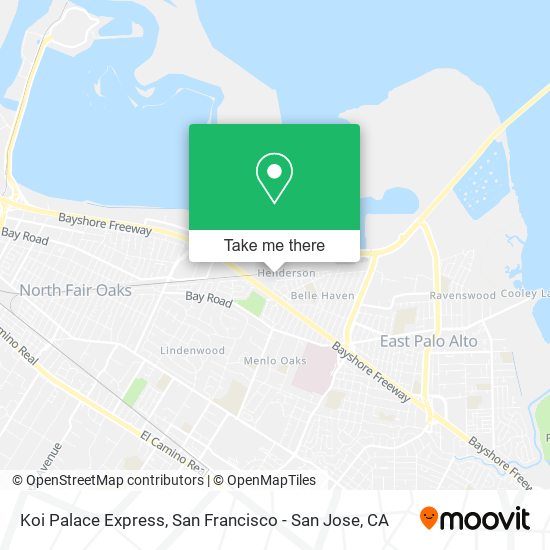 Koi Palace Express map