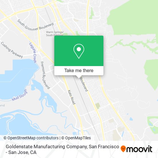 Goldenstate Manufacturing Company map