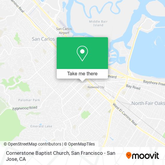 Cornerstone Baptist Church map