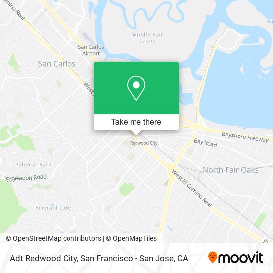 Mapa de Adt Redwood City