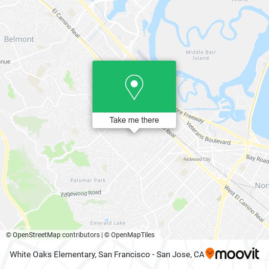 White Oaks Elementary map