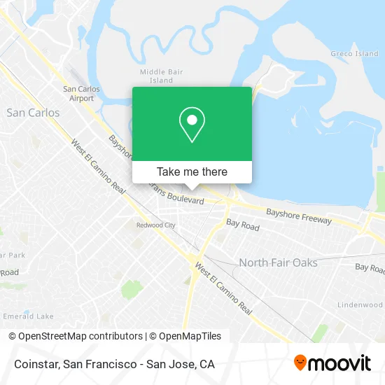 Coinstar map