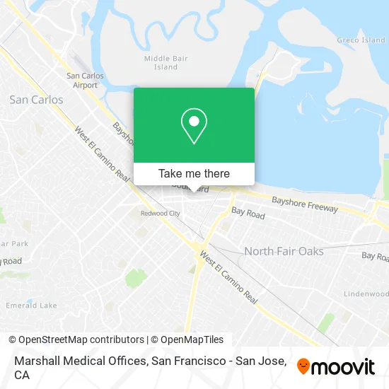Marshall Medical Offices map