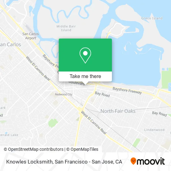 Knowles Locksmith map