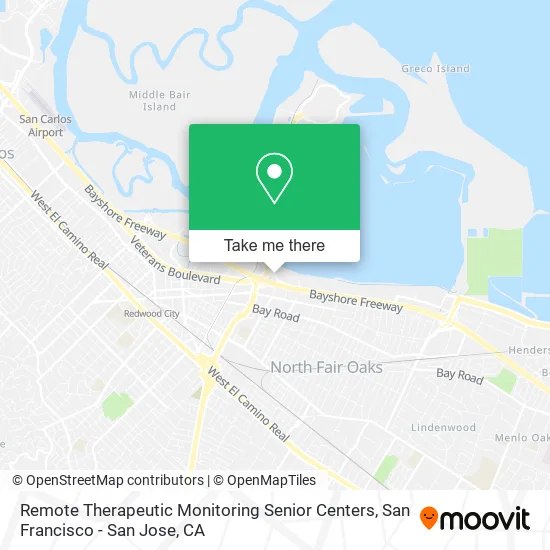 Remote Therapeutic Monitoring Senior Centers map