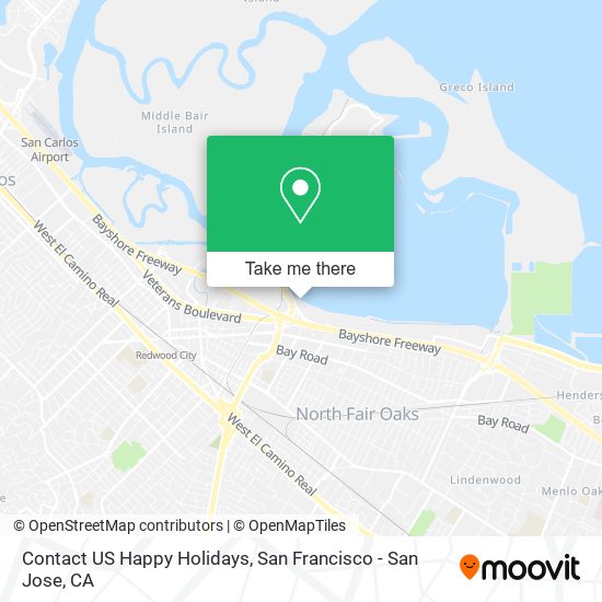 Mapa de Contact US Happy Holidays
