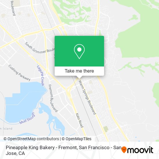 Pineapple King Bakery - Fremont map