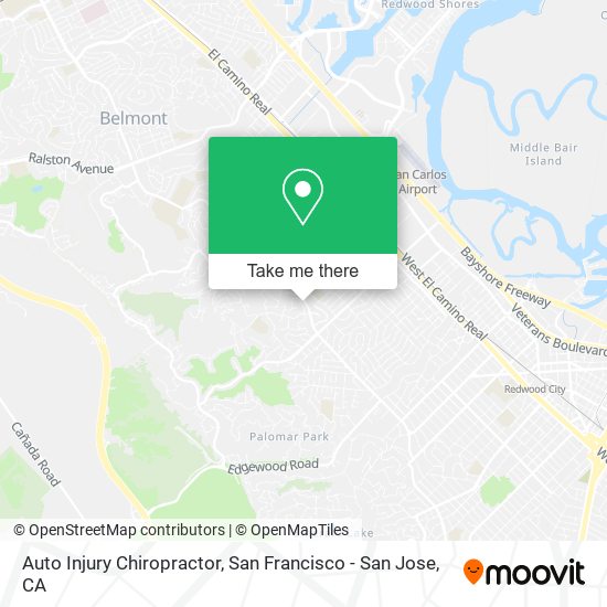 Auto Injury Chiropractor map