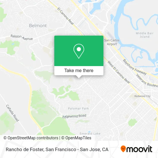 Rancho de Foster map