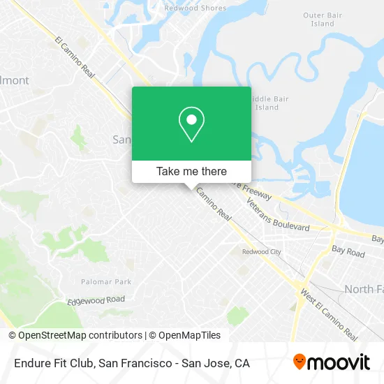 Endure Fit Club map