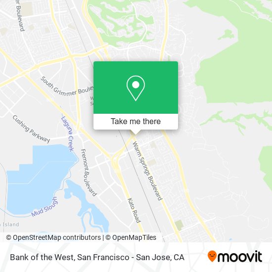 Mapa de Bank of the West