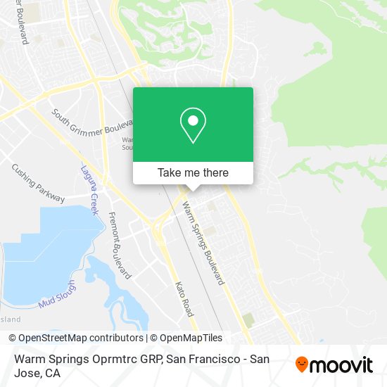 Mapa de Warm Springs Oprmtrc GRP