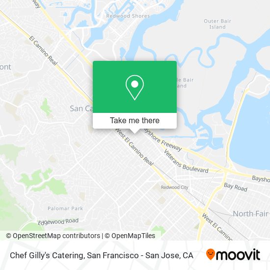 Chef Gilly's Catering map