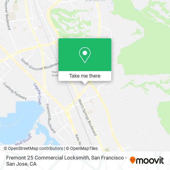 Mapa de Fremont 25 Commercial Locksmith