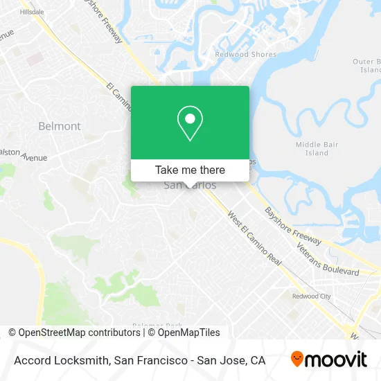 Accord Locksmith map