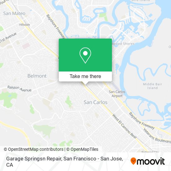 Garage Springsn Repair map