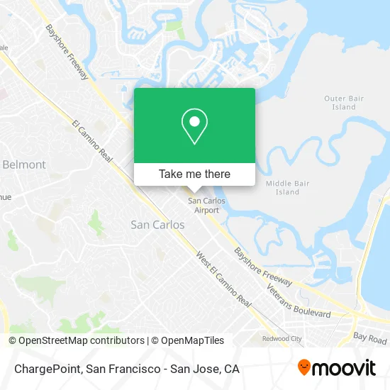 Mapa de ChargePoint