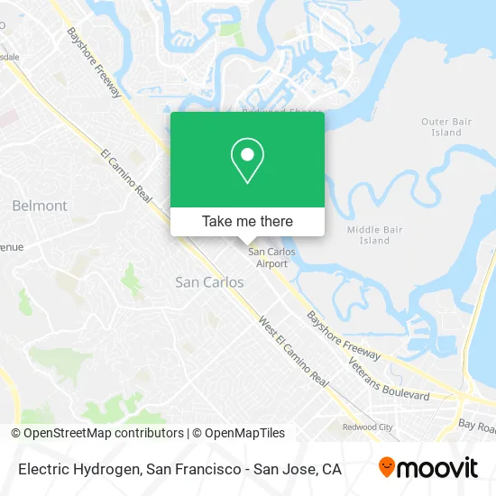 Mapa de Electric Hydrogen
