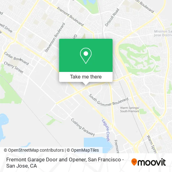 Mapa de Fremont Garage Door and Opener