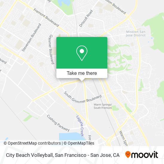 City Beach Volleyball map