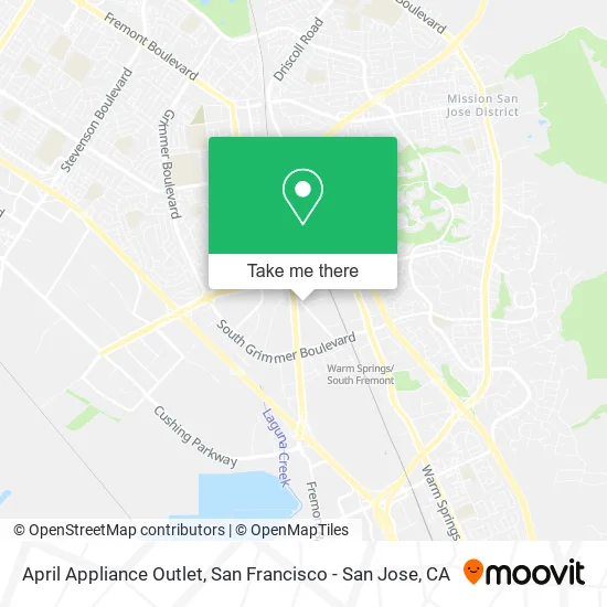 Mapa de April Appliance Outlet