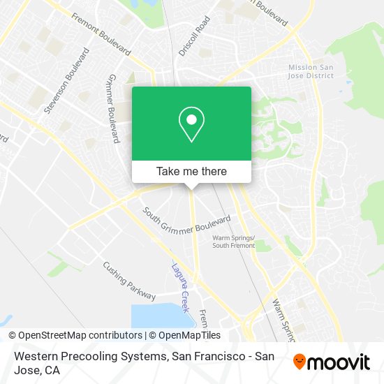 Mapa de Western Precooling Systems