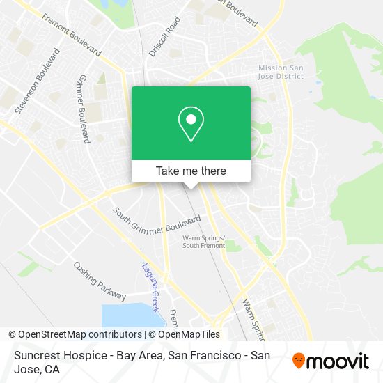 Mapa de Suncrest Hospice - Bay Area