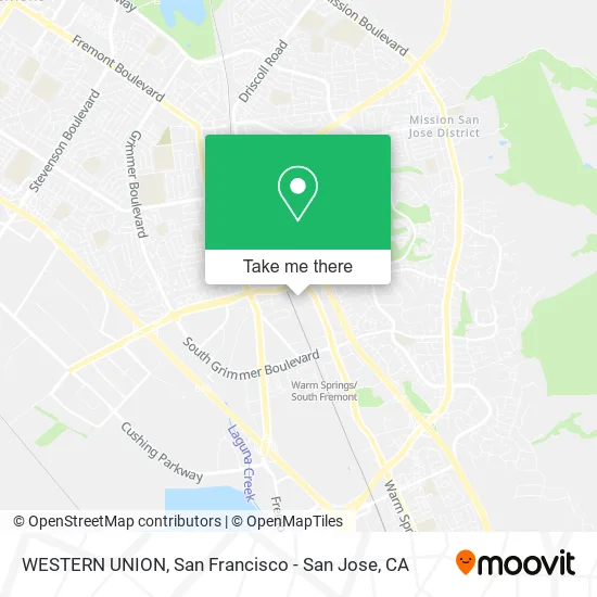 Mapa de WESTERN UNION