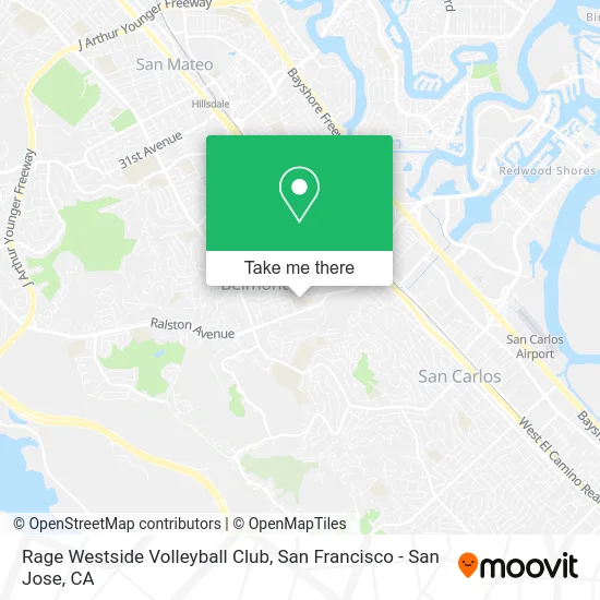 Rage Westside Volleyball Club map