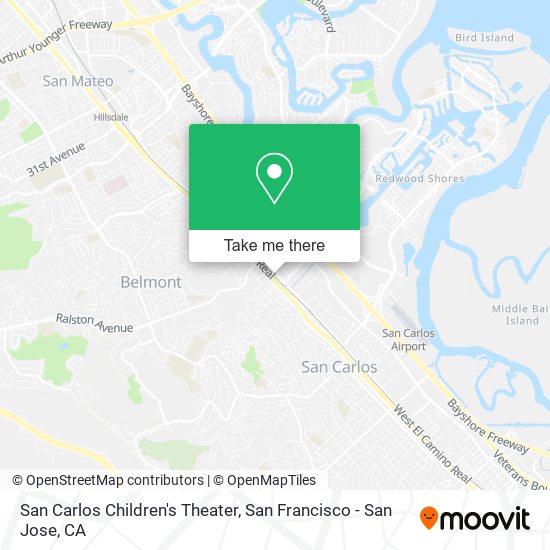 Mapa de San Carlos Children's Theater