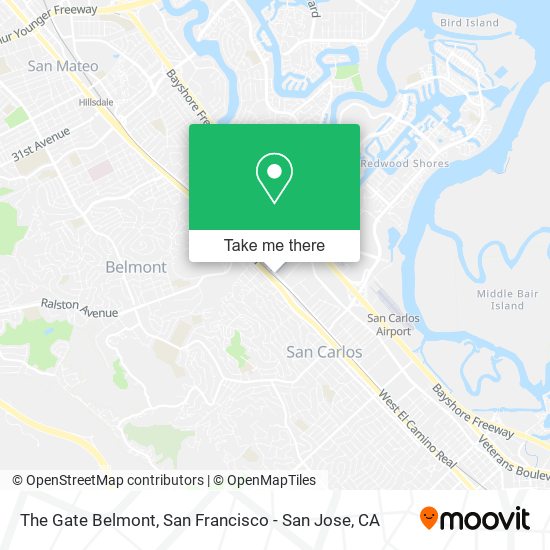 Mapa de The Gate Belmont