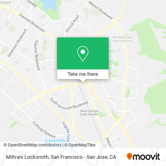Miltrani Locksmith map
