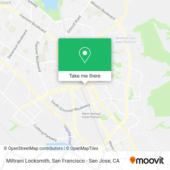 Miltrani Locksmith map