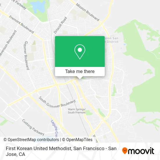 First Korean United Methodist map