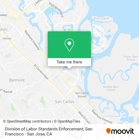 Division of Labor Standards Enforcement map