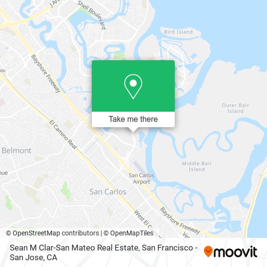 Sean M Clar-San Mateo Real Estate map