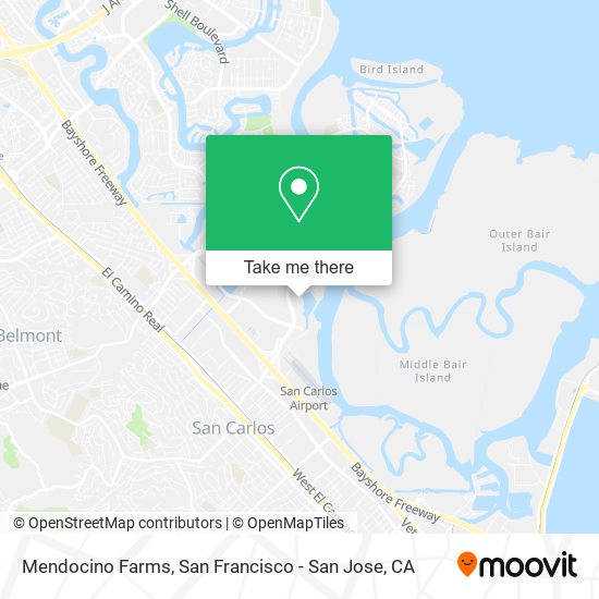 Mapa de Mendocino Farms