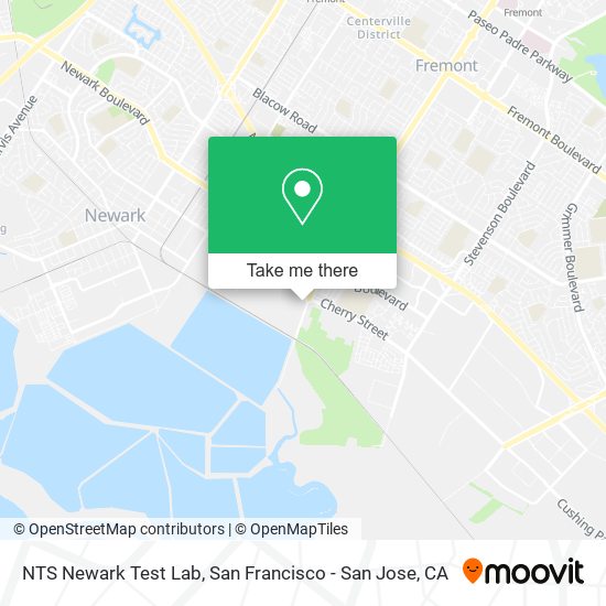 Mapa de NTS Newark Test Lab